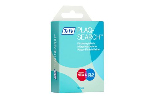 TePe PlaqSearch compresse bicolore per rivelare la placca dentale 10 pezzi