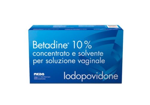 Betadine 10% disinfettante concentrato e solvente per soluzione vaginale 5 lavande | confezione strappata - manca 1 lavanda