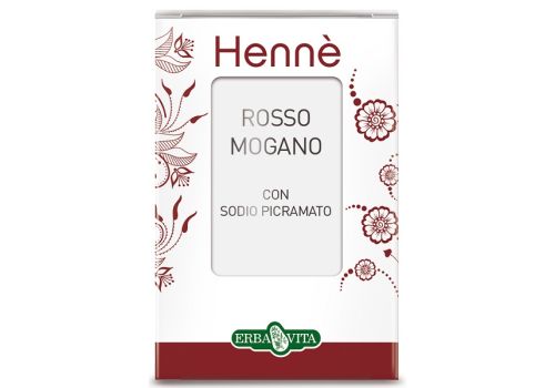 Hennè colore capelli rosso mogano 100 grammi | senza confezione esterna (istruzioni d'uso mancanti)