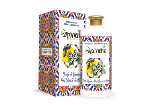 Le Saponerie Siciliane scorze di limone e fiori bianchi di alloro bagnodoccia 500ml