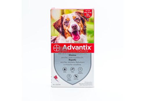 ADVANTIX Spot-On Cani da 10 a 25Kg 4 pipette