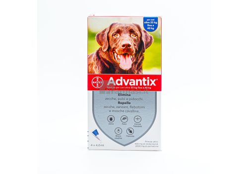 ADVANTIX Spot-On Cani oltre i 25Kg 4 pipette