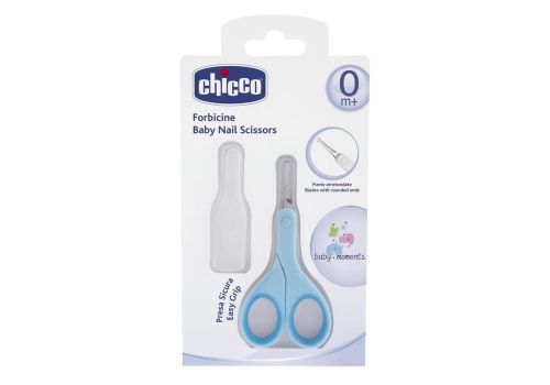 CHICCO Forbicine Neonato Igiene Sicura-Azzurro