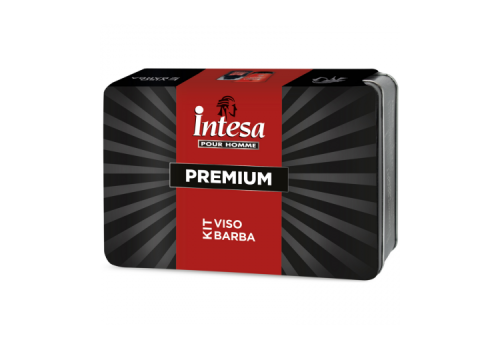 Intesa Pour Homme Premium Kit Viso Barba con Detergente Viso Purificante 150ml + Gel Crema Viso e Barba Idratante 100ml