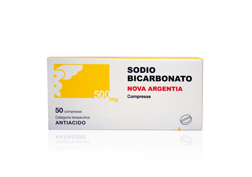SODIO BICARBONATO NOVA ARGENTIA 500MG ANTIACIDO 50 COMPRESSE