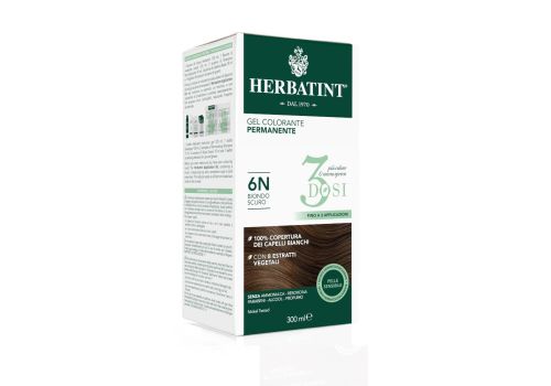 HERBATINT GEL COLORANTE PERMANENTE 3 DOSI 300ml 6N BIONDO SCURO
