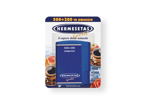 HERMESETAS Gold Dolcificante 500+200 cpr 35gr