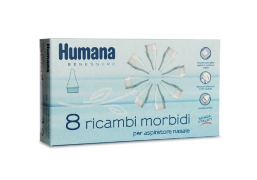 HUMANA BENESSERE Ricambi Morbidi usa/getta per Aspir.Nasale 8pz