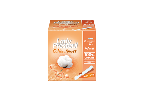Lady Presteril Assorbenti interni in cotone 16pz