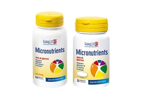 Micronutrients di vitamine per il benessere psico-fisico 30 tavolette