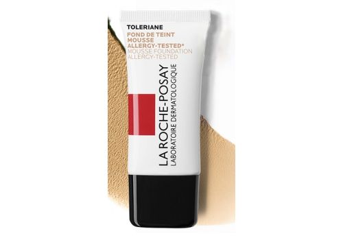 La Roche Posay Toleriane Teint Fondotinta Mousse con perlite ultra assorbente anti-sebo 20 SPF 03 sandy beige 30 ml 