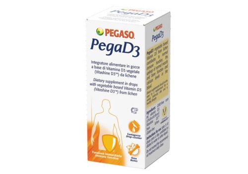 Pegaso PegaD3 integratore per ossa e sistema immunitario gocce orali 20ml