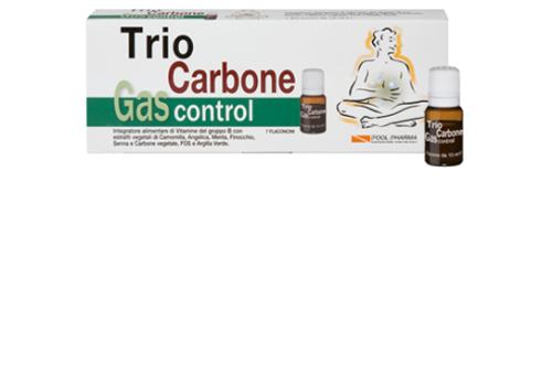 TRIO CARBONE Gas Control 7Flaconcini da 10 ml