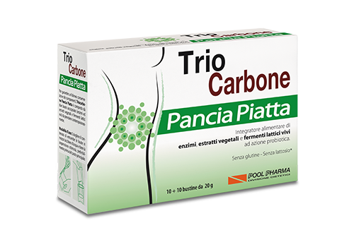TRIO CARBONE Pancia Piatta 10+10bst da 20g