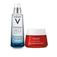 Vichy Minéral 89 Siero Booster 75ml & Vichy Liftactiv Collagen Specialist 50ml Duo Routine Antirughe