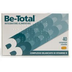 Be-Total Integratore Alimentare Vitamina B Vitamina B12 Acido Folico Energia per Adulti 40 Cpr