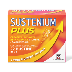 Sustenium Plus integratore energizzante con Vitamine, Minerali e Aminoacidi 22 bustine