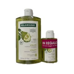 Klorane cedro kit con shampoo rivitalizzante energizzante 400ml + 100ml
