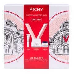 Vichy Protocollo Effetto Filler Liftactiv Hyaluronic Specialist H.A. cofanetto con crema giorno 50ml + fluido UV-Age 15ml + crema notte 15ml