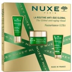 Nuxe Nuxuriance Ultra rituale anti-età globale cofanetto con trattamento contorno labbra 15ml + crema anti-età 50ml + crema notte anti-età 15ml