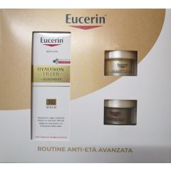 Eucerin Routine Anti-Età Avanzata Hyaluron Filler + Elasticity 3D cofanetto con siero 30ml + crema giorno 20ml + crema notte 20ml