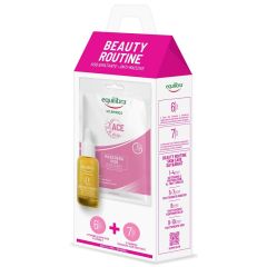 Equilibra Beauty Routine Viso idratante anti-macchie cofanetto con siero viso 30ml + maschera viso 1 bustina