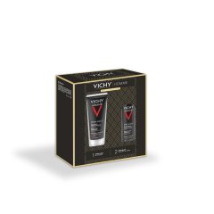 Vichy Cofanetto Regalo Natale Uomo Hydra Mag C gel doccia 200ml + Sensi Shave schiuma da barba 20ml
