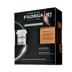 Filorga cofanetto solare Skin-Unify Intensive siero uniformante + UV-Bronze spf 50+ solare viso anti-età