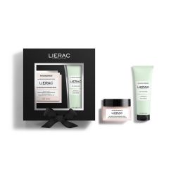 Lierac Hydragenist cofanetto con crema reidratante illuminante 50ml + maschera esfoliante 75ml