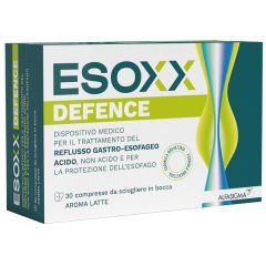Esoxx defence dispositivo medico per il trattamento del reflusso gastro-esofageo 30 compresse aroma latte